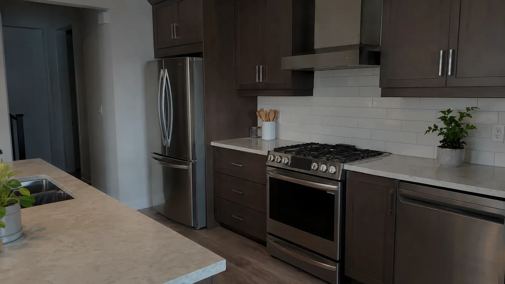 Modern kitchen with appliances in a Burlington home